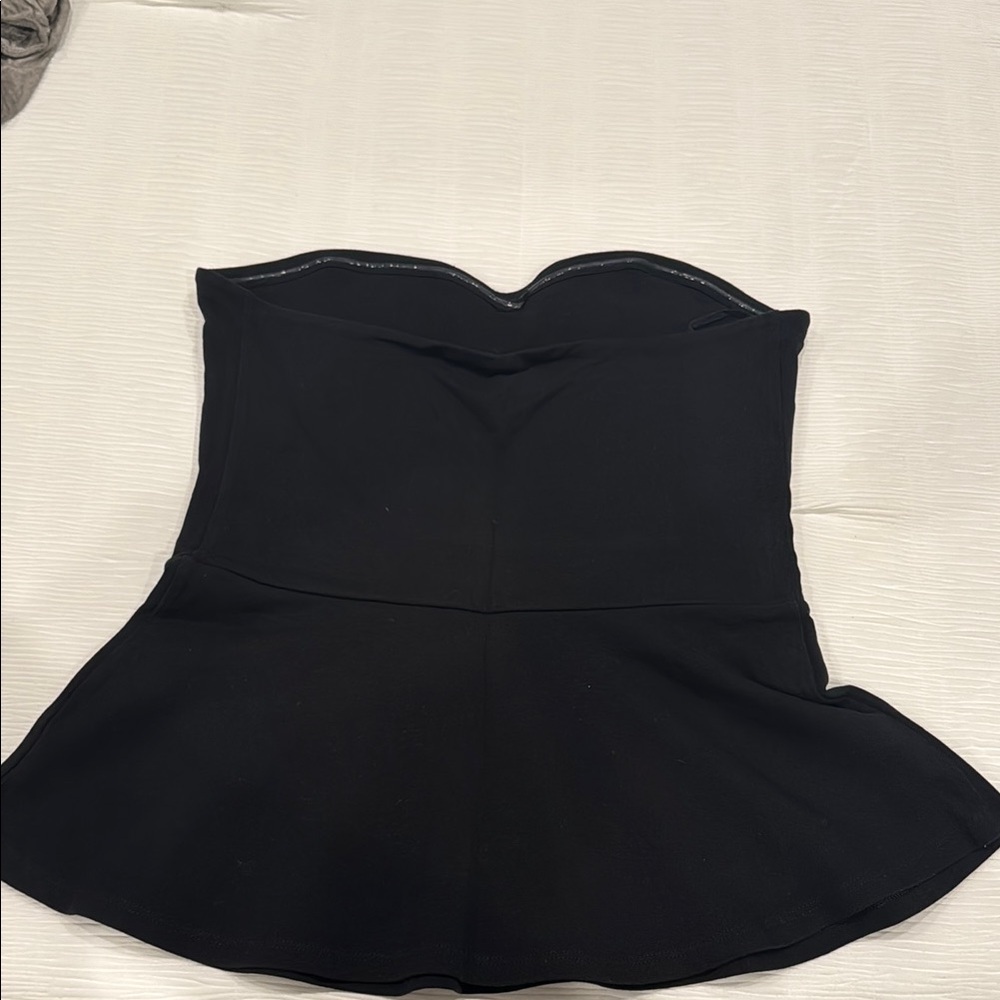 ❤️ Express -Black Strapless Peplum Top - Picture 4 of 5